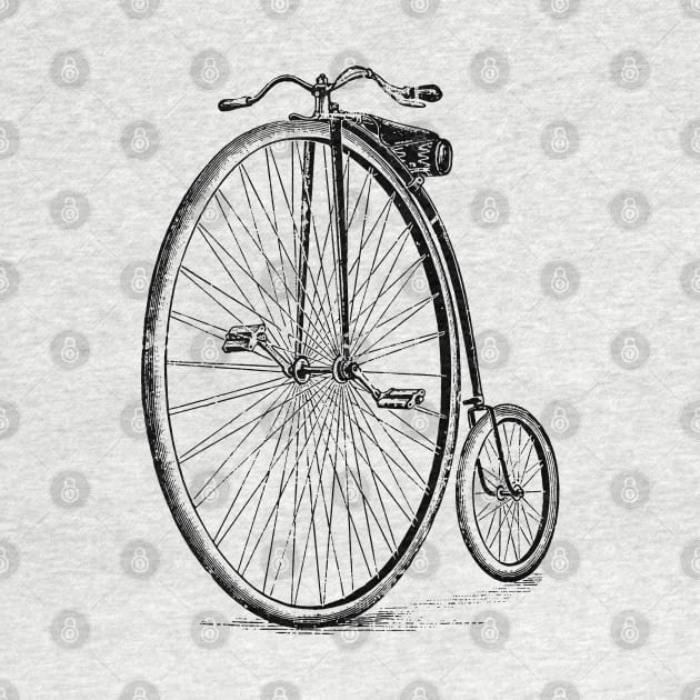 Penny Farthing Vintage Style Illustration by DankFutura